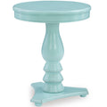 Teal Blue Round Accent Side Table T7921