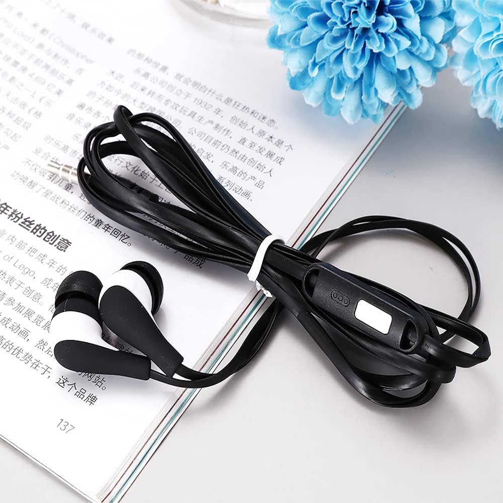 50 Pack Colourful Kids Earbuds with Microphone K884088