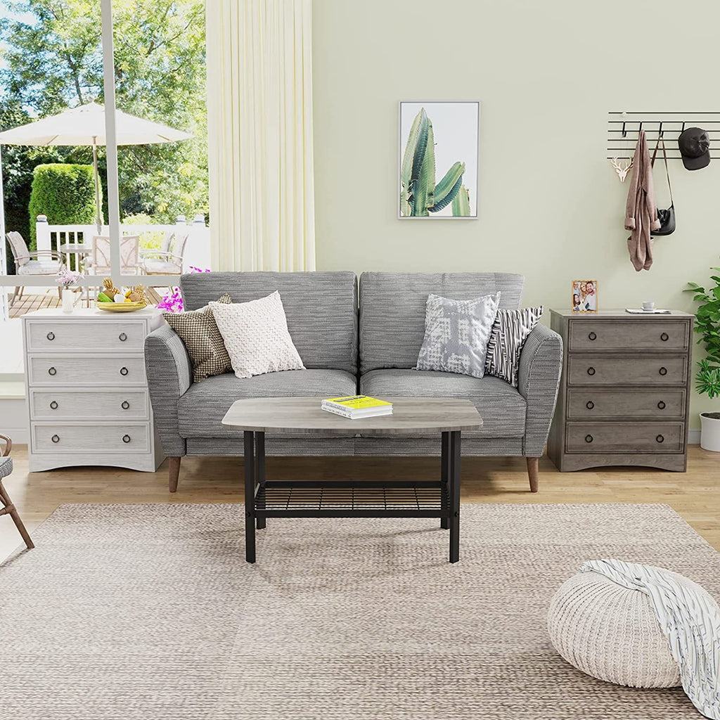 4 Drawer Gray Wood Dresser I786917