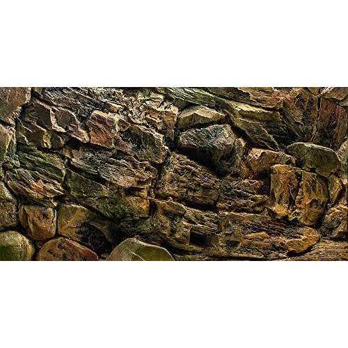Rock Wall Aquarium Background Poster Fish Tank Decor J953800