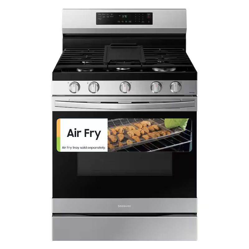 6 cu. ft. Gas Range with AirFry in Stainless Steel P9857