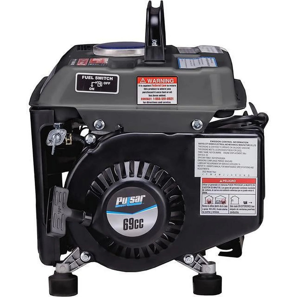 Portable Gas-Powered Generator with Carrying Handle, 1200W, Black/Gray Y82457