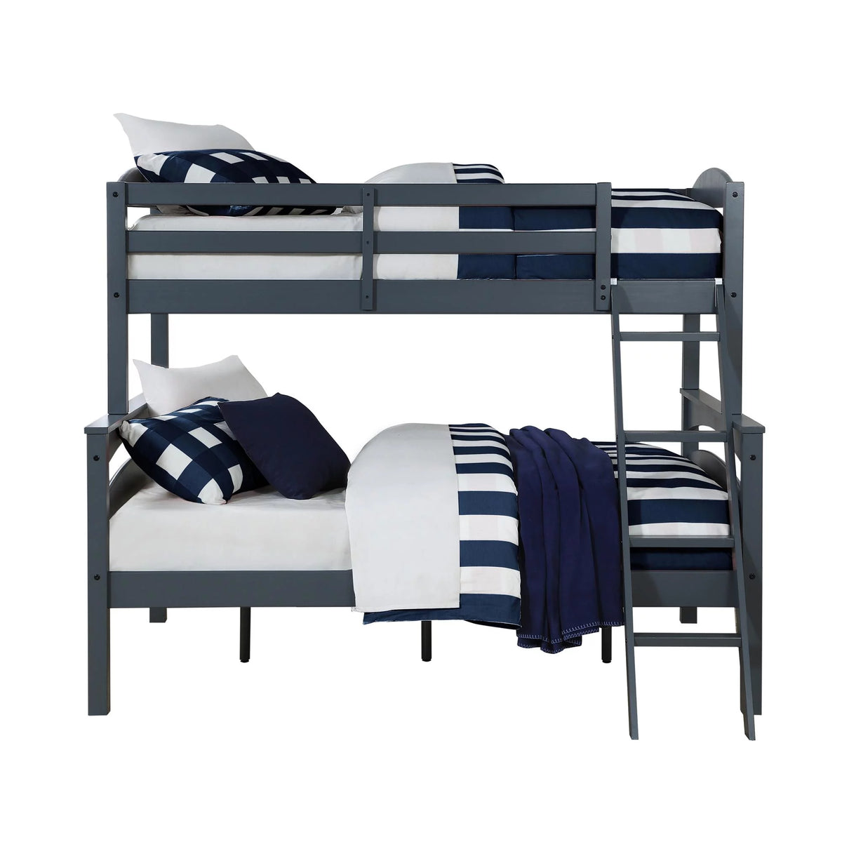 Gray Convertible Twin-Over-Full Bunk Bed U46834