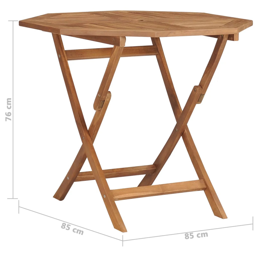 Folding Patio Table Solid Teak Wood I81032