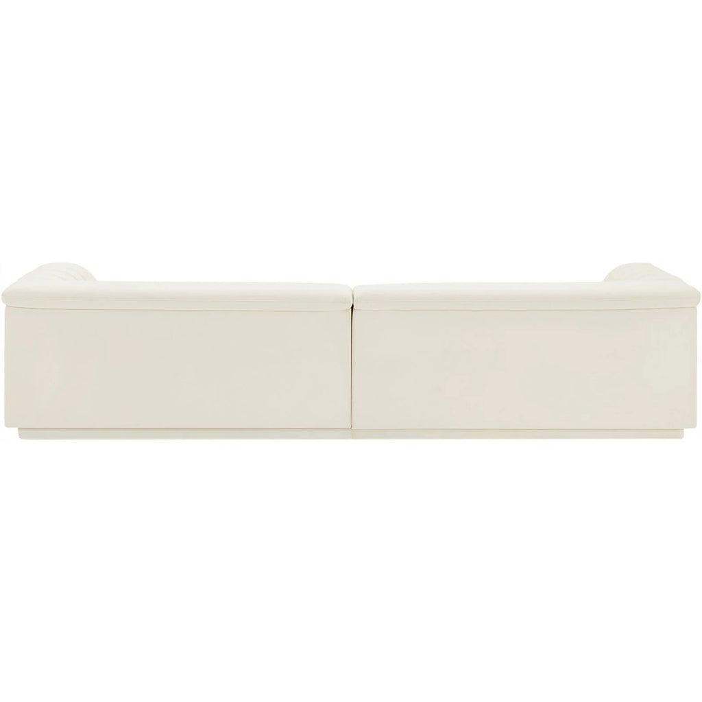 Cream Velvet Modular Sofa V1416