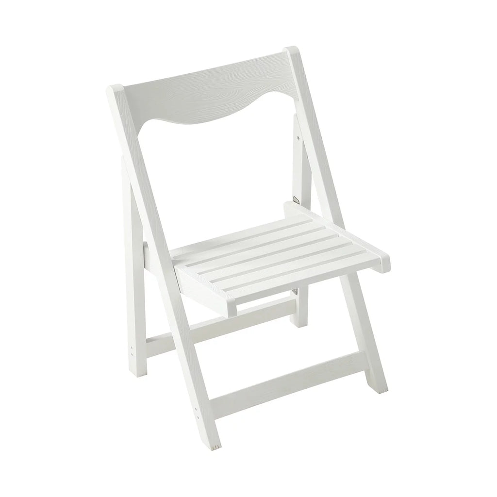 Foldable Small Table and Chair Set with 2 Chairs White A852560