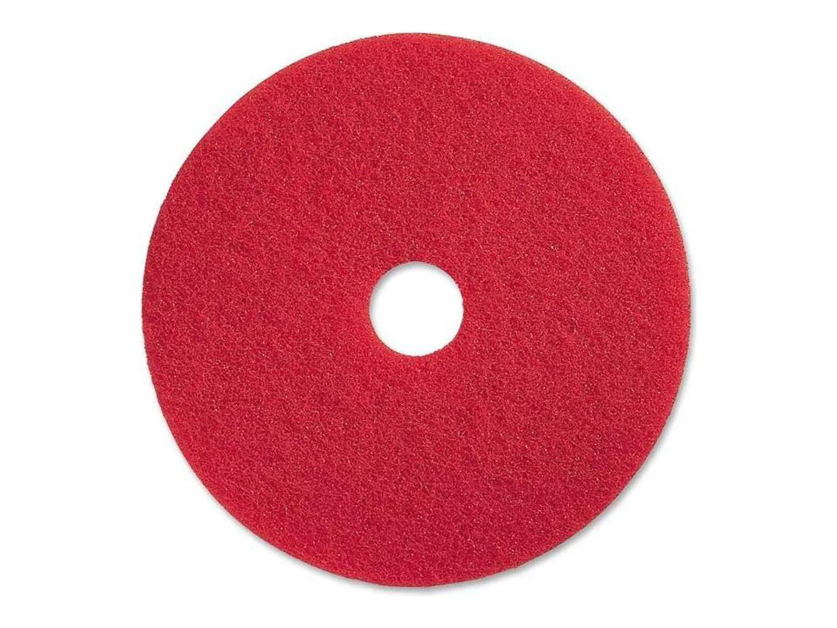 Red Buffing Floor Pad 13" Diameter 5/Carton J4925
