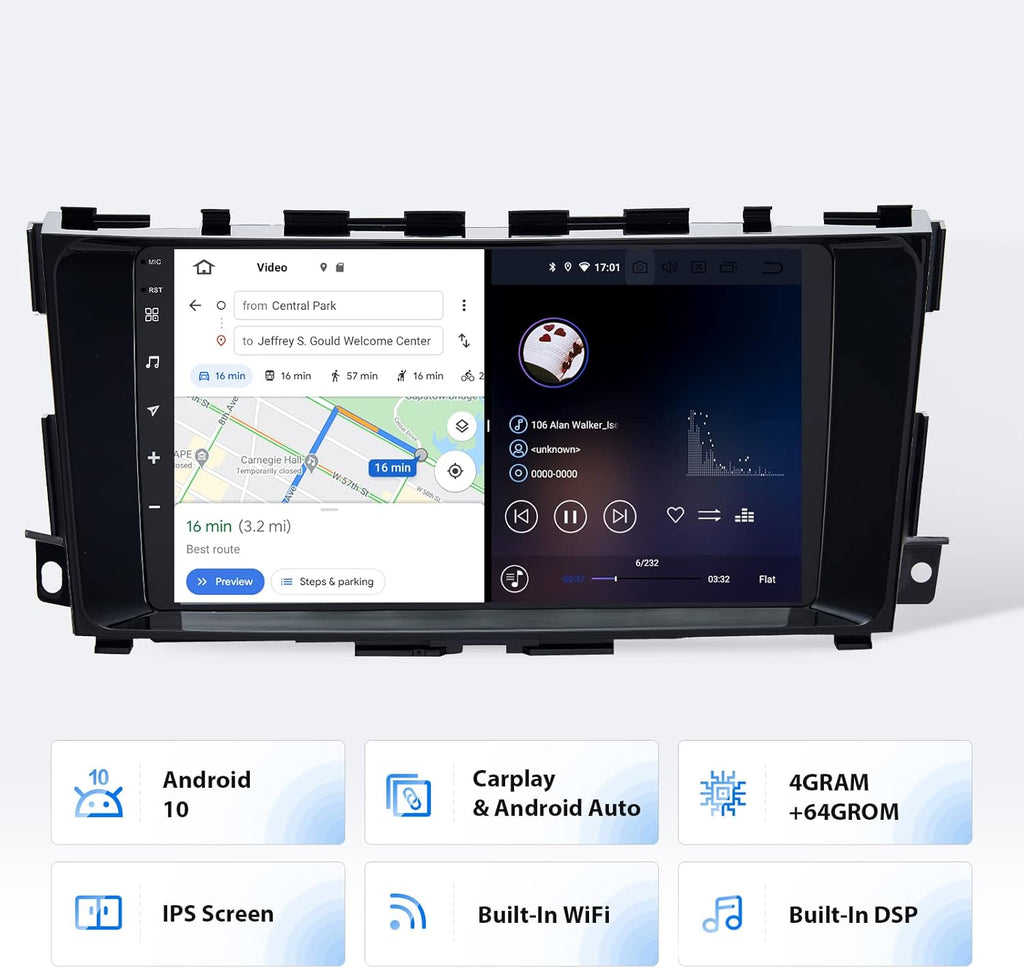 9 Inch Android Car Stereo with Navigation Carplay Android Auto DSP Radio Y82882