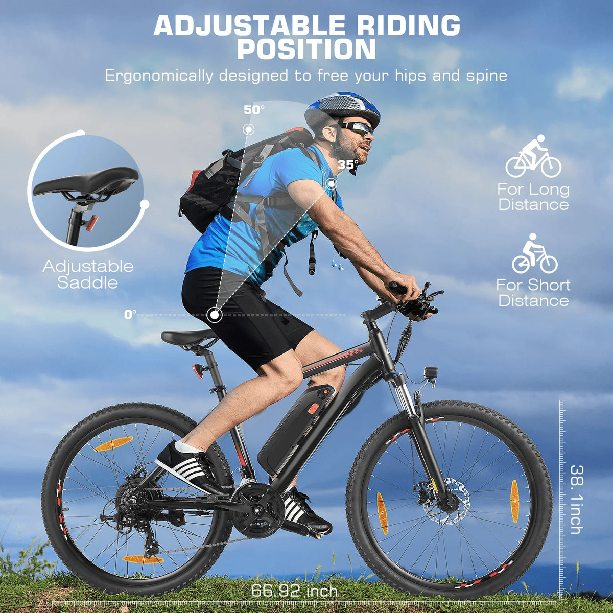 Electric Bike 26 500W 48V 10.4Ah 19.8MPH E9436