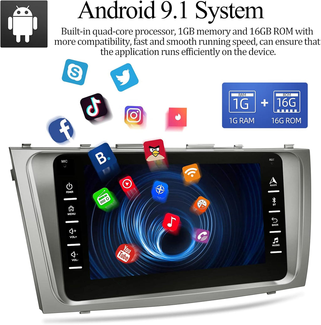 8 Inch Double Din Car Stereo with Backup Camera and Bluetooth V2597