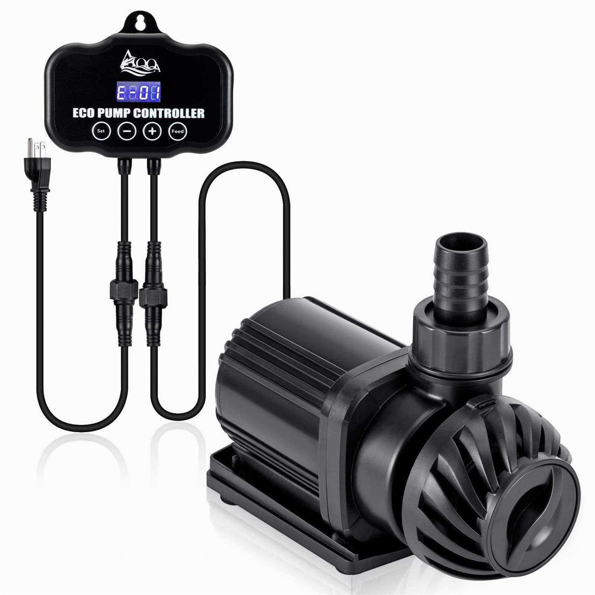 800-3200GPH Controllable Adjustable Submersible or External Water Pump W6104