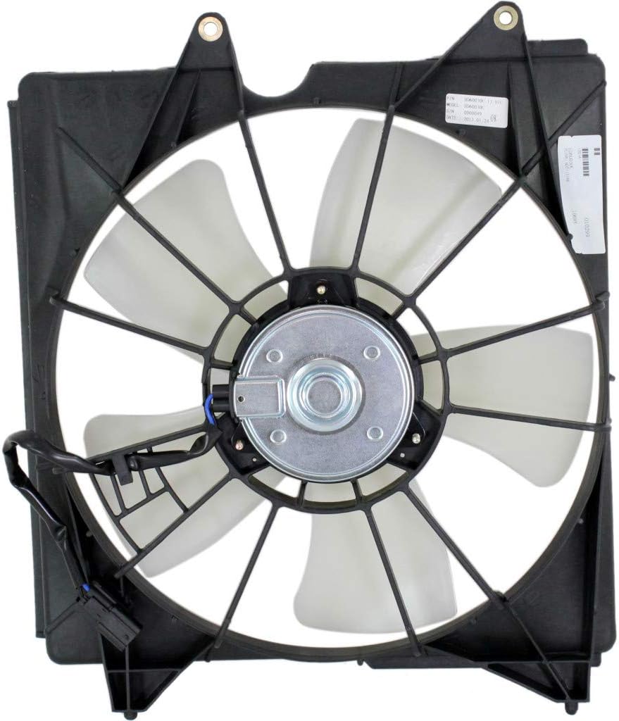 Radiator Fan for Acura RDX 2013 2014 2015 Driver Side Single Fan 6 Cyl R95405