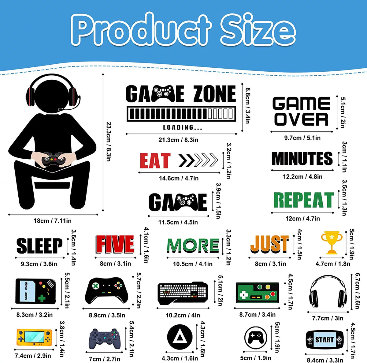 Glow in The Dark Wall Decals H8093