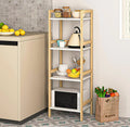 4 Tier Bamboo Storage Shelf Bookshelf A4598