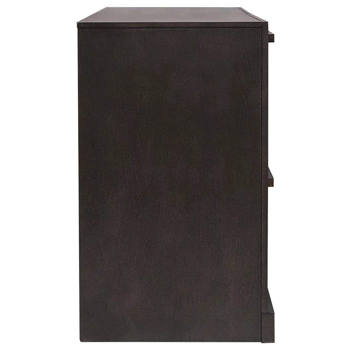 Black and Walnut 4-drawer Dresser X727