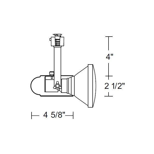 White Mini Universal Track Light W36730