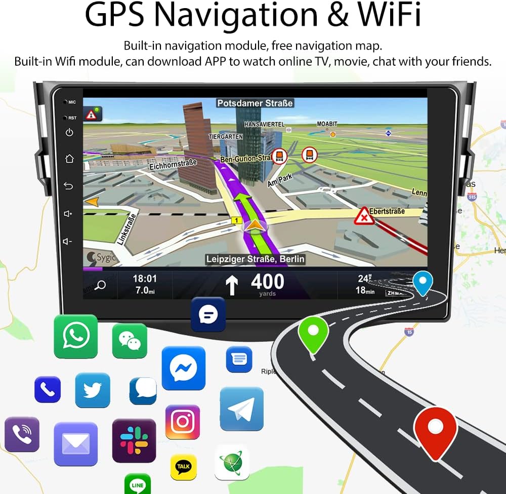 9 Inch Touchscreen Car Stereo with Backup Camera T9470