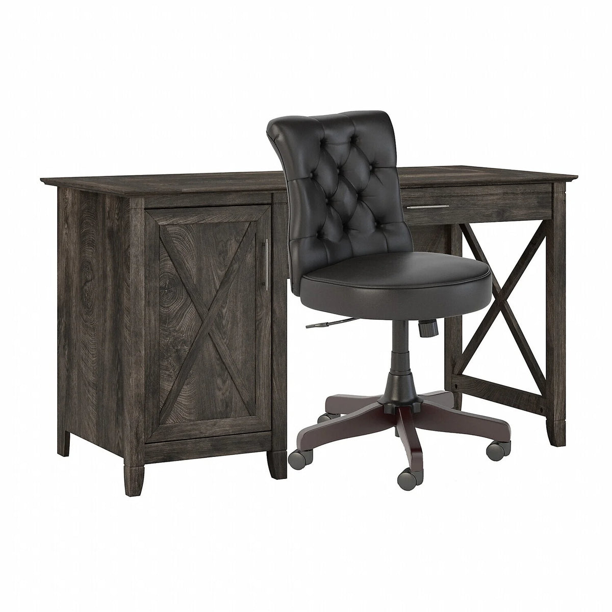 Computer Desk with Storage and Office Chair X6516