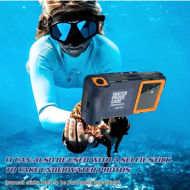 Waterproof Protective Case for Phones Up to 6.9 Inch with Lanyard G914754