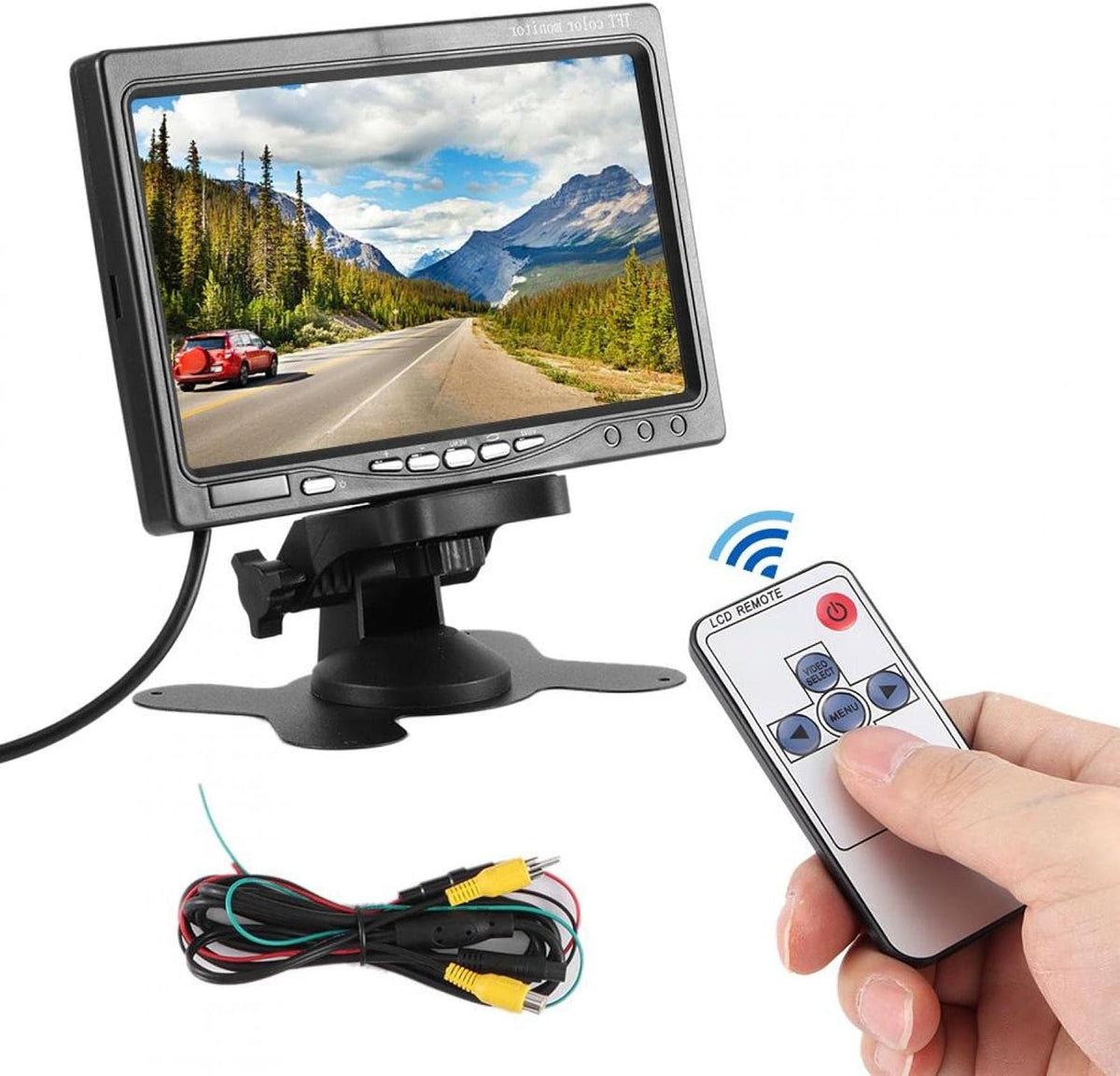 Pack of 2 ABS 7in Car Monitor Reverse Rearview Display I51727