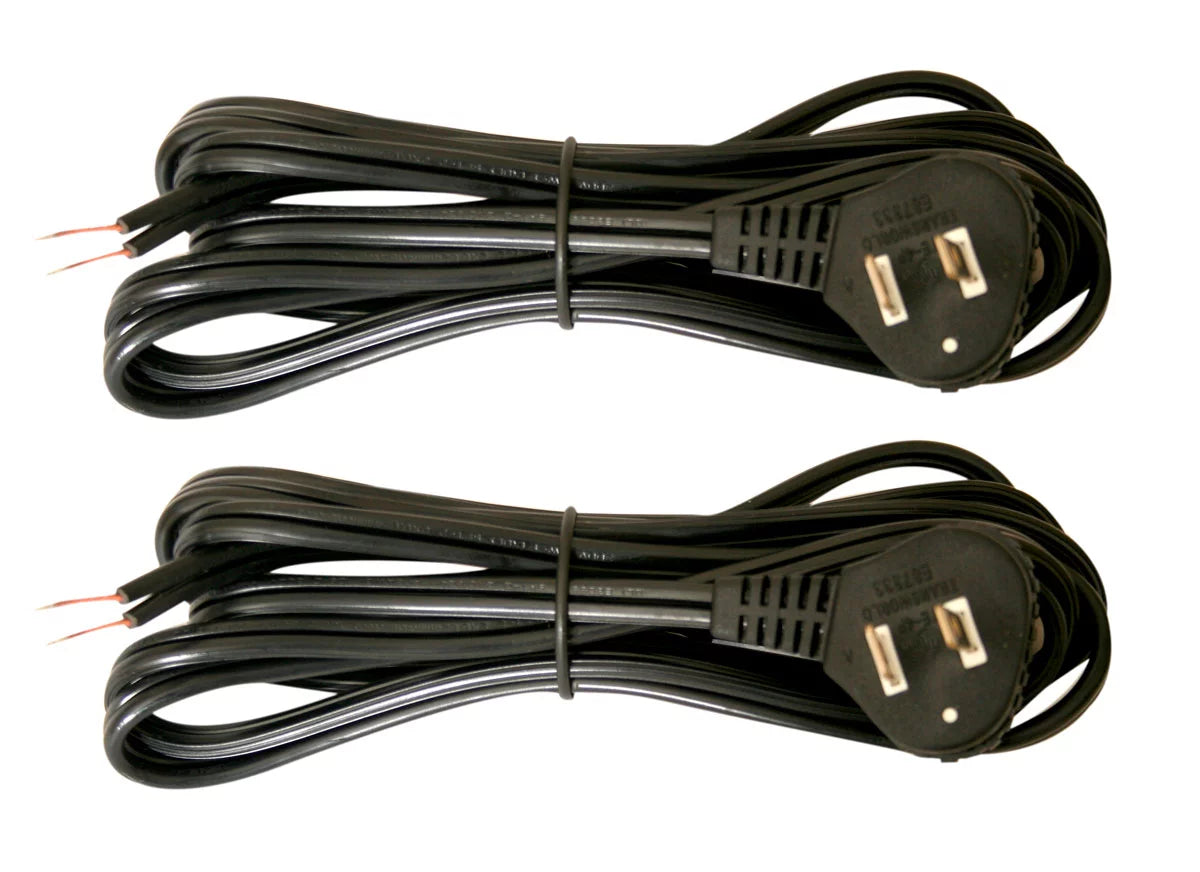 Black 8 ft Lamp Cord Set of 2 V29039