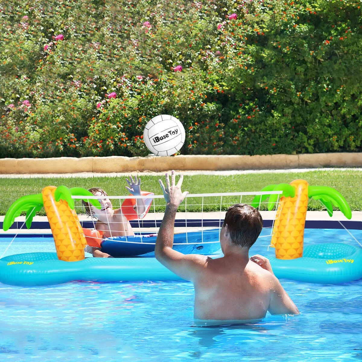 Inflatable Volleyball Game Set Swimming Pool Toy K19378
