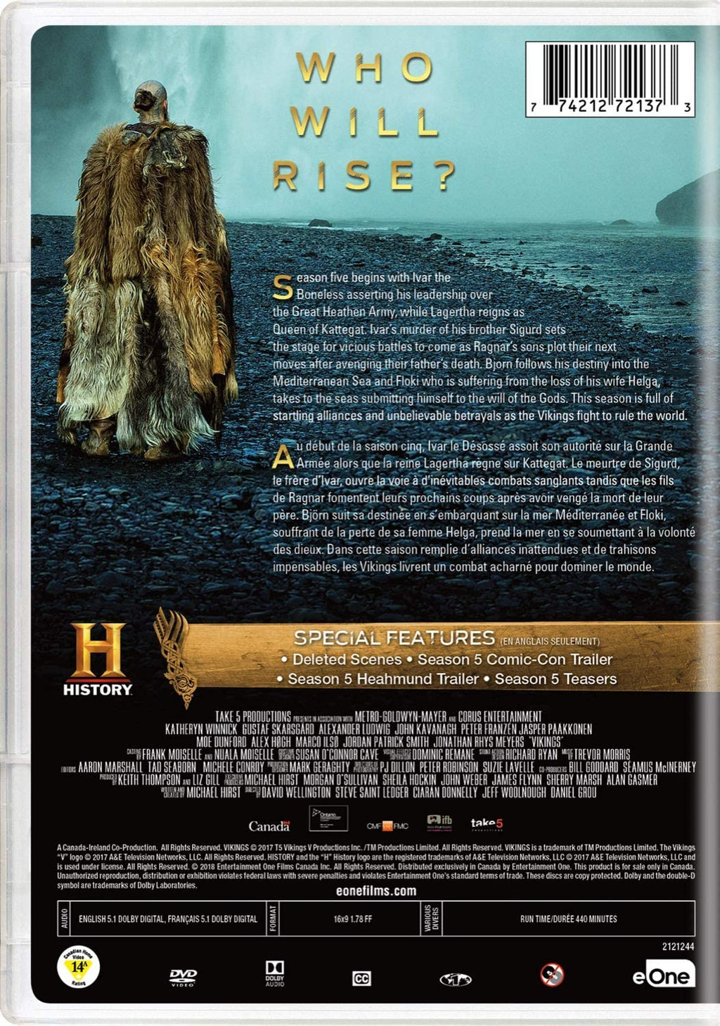 Vikings: The Fifth Season - Part One [DVD Box Set] S1260