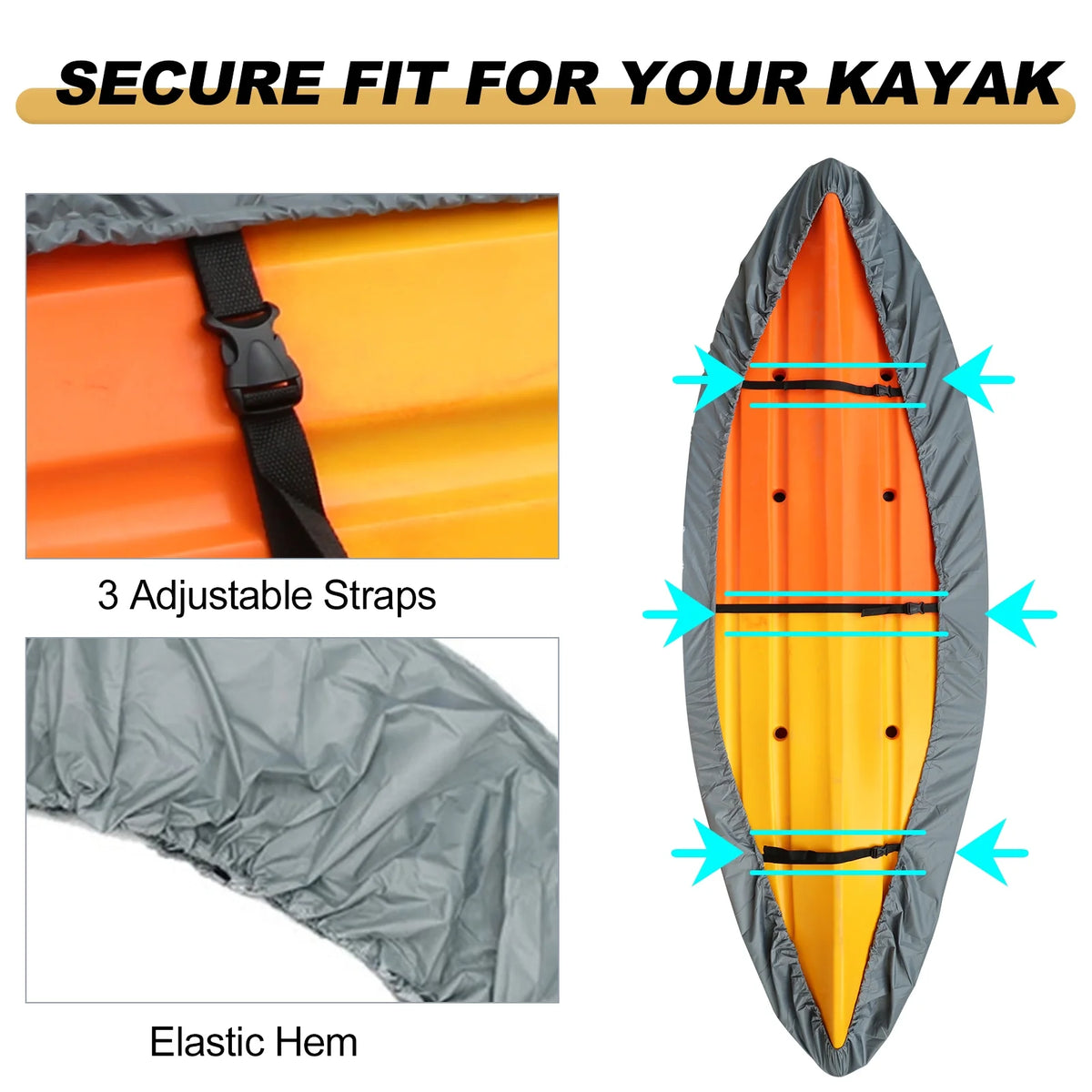 Waterproof Resistant Kayak Storage Dust Cover O34727