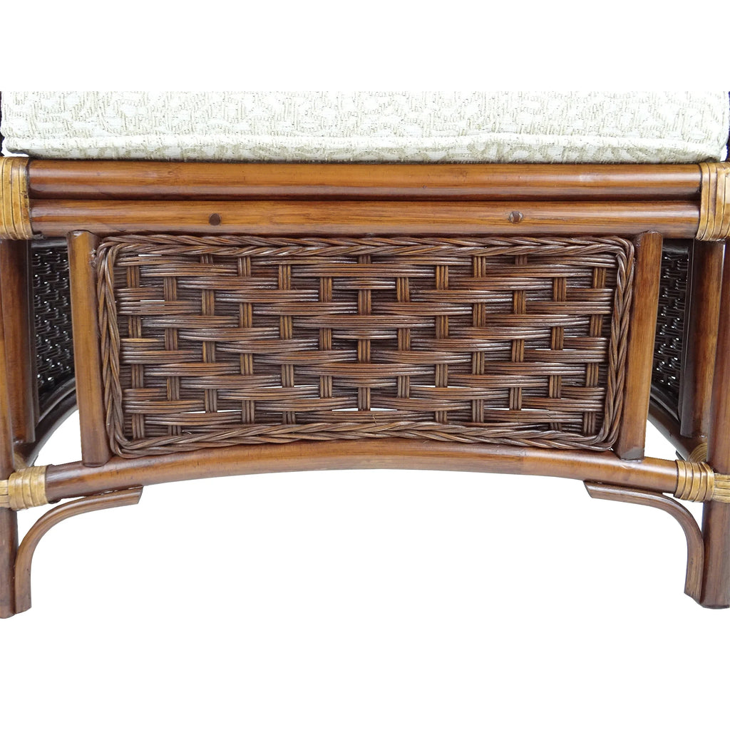 Natural Rattan Ottoman with Cushion M183330