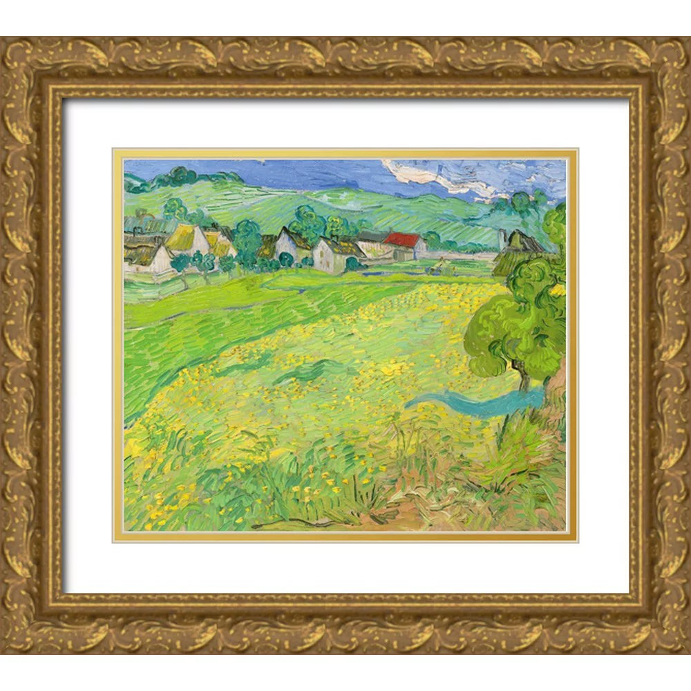 Gold Ornate Wood Framed Art Print Z842
