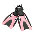 Pink Silicone Open Heel Snorkel Fins Q319080